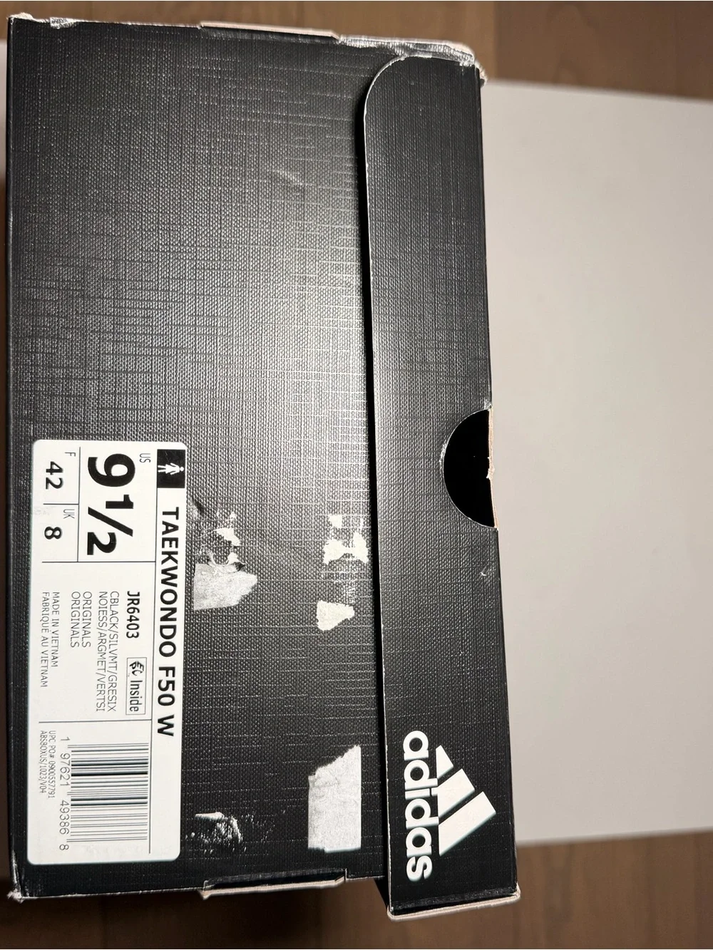 adidas Wmns Taekwondo F50 Black Silver Metallic JR6403